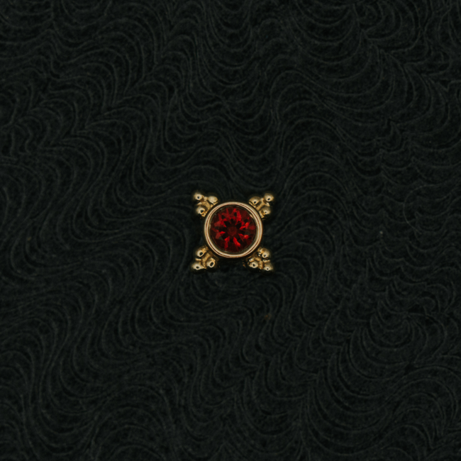 BVLA Mini Kandy with Ruby in 14k Rose Gold